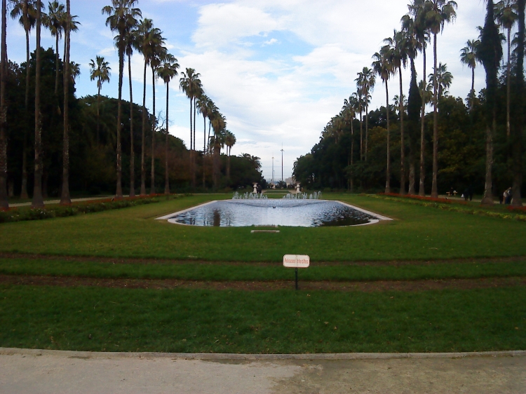 Vue du jardin d'Essai Parcs