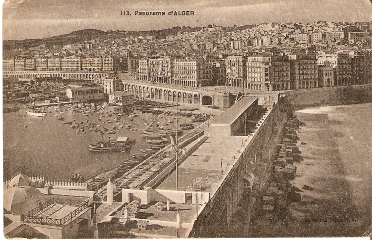 Panorama du port d'Alger Cartes postales