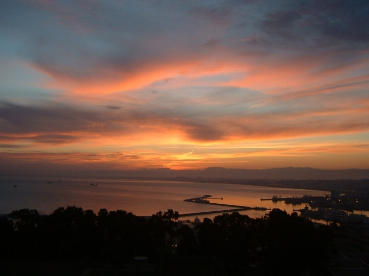 Aube sur Alger Paysages