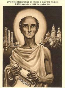 Annaba Bone , Exposition Internationale de Timbres à caractère religieux 12-14 Novembre 1954