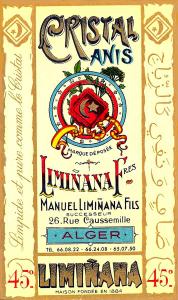 Liminana etiquette Fabrication Cristal Anis