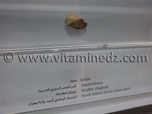 Racloir épipaléolithique, Oued Mouilah, Maghnia (Musée Ahmed Zabana - Oran)