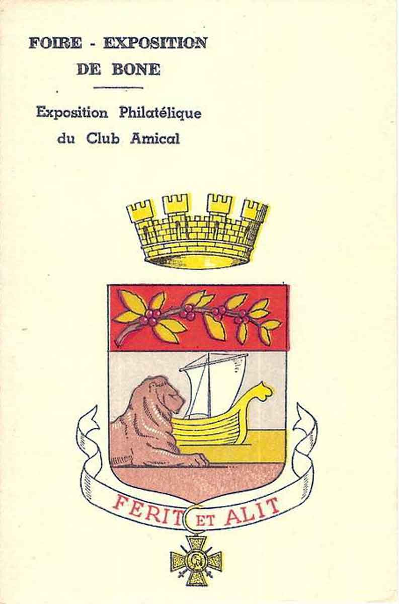 Bone 5 mars 1938 Foire exposition Exposition Philatélique du club amical