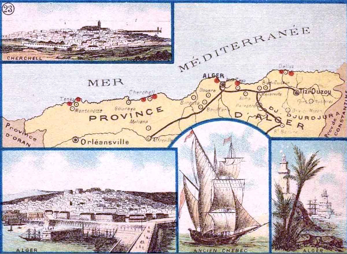 Ancienne Carte alger dep 23