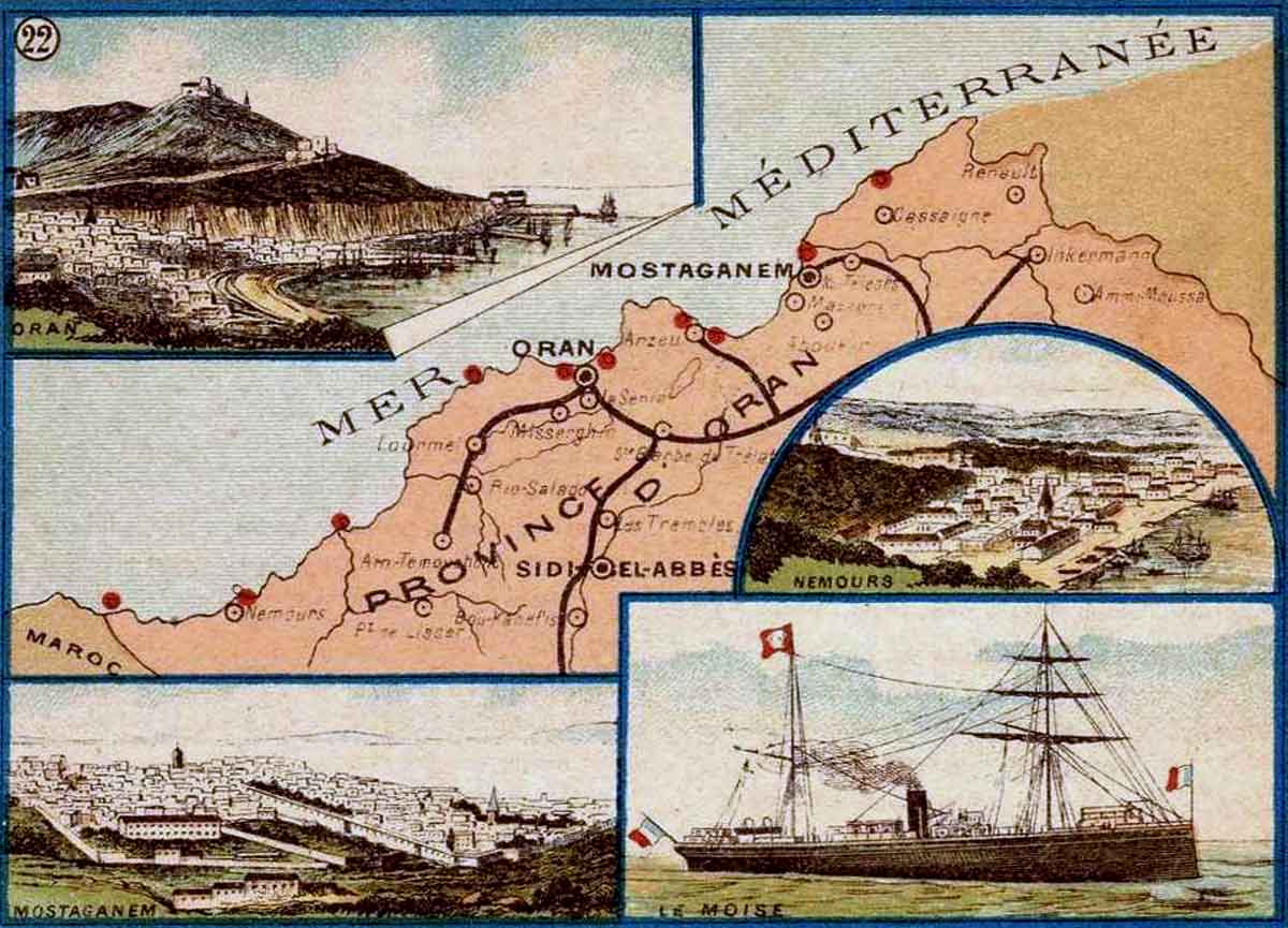 Ancienne Carte oranie 22