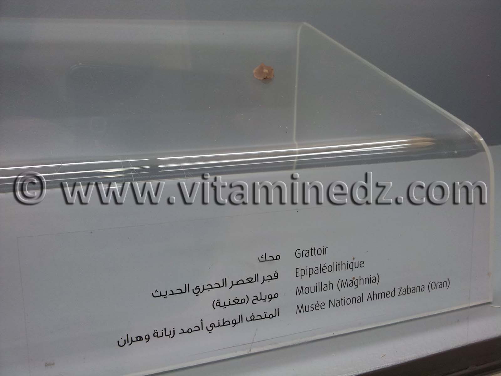 Grattoir épipaléolithique, Oued Mouilah, Maghnia (Musée Ahmed Zabana - Oran)