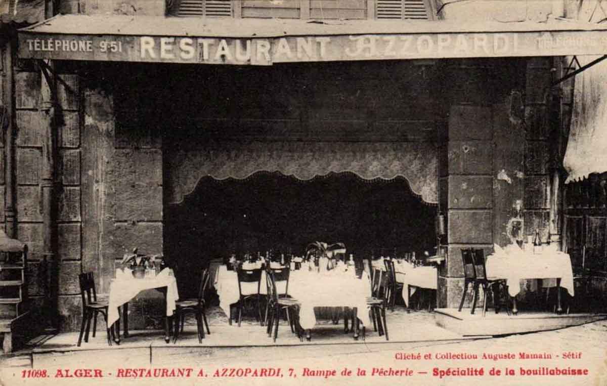 Restaurant azzopardi alger, 7 rampe de la pêcherie