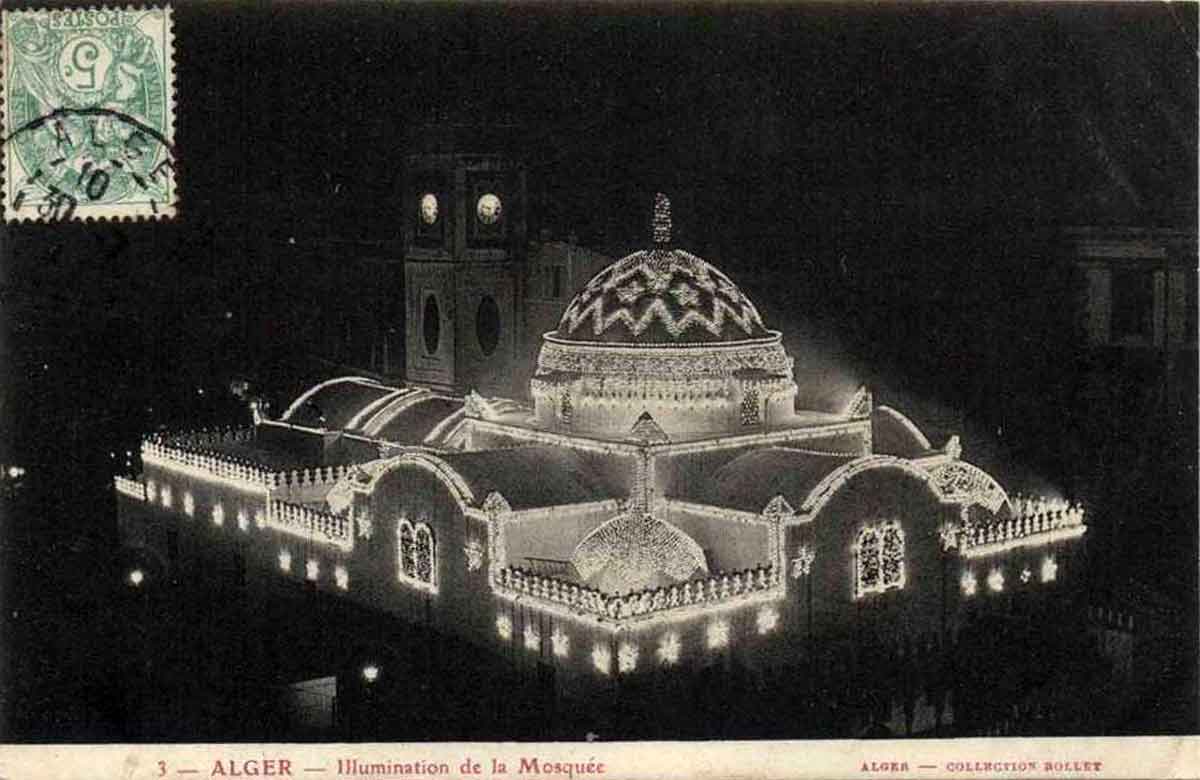 Alger mosquee bynight