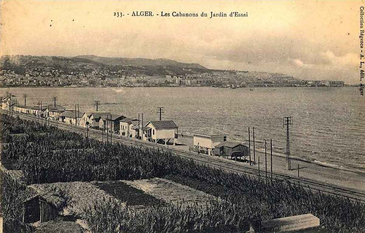 Alger jardin cabanons