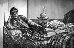 Femme dans le Harem du Bey.