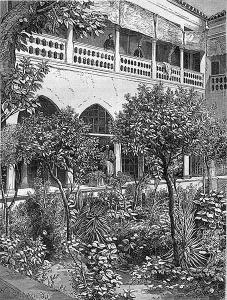 Le jardin des orangers au palais de Constantine.
