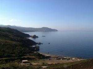 Vue sur la plage d'Iflissene, Tizi Ouzou
