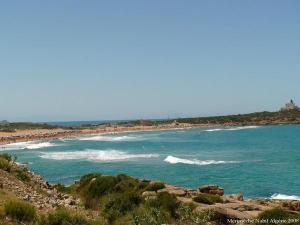 Vue sur la plage du Grand Phare, Jijel