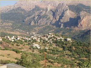 Vue sur la commune de Bouzguène, Tizi Ouzou