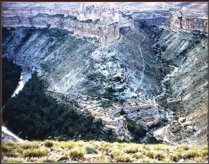 Paysage de L'oued el Abiod, Biskra