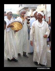 Ghayta et Bendir à la Waada Sidi El Hasni, juillet 2008