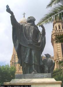 La statue de Saint Augustin inaugurée en 1914