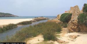 La rencontre du Oued et de la plage Messida, El Tarèf