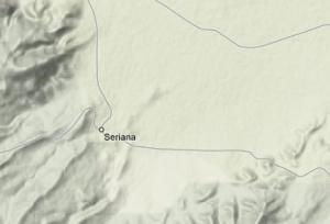 carte relief de seriana
