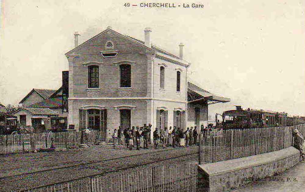 Gare cherchell arrivee