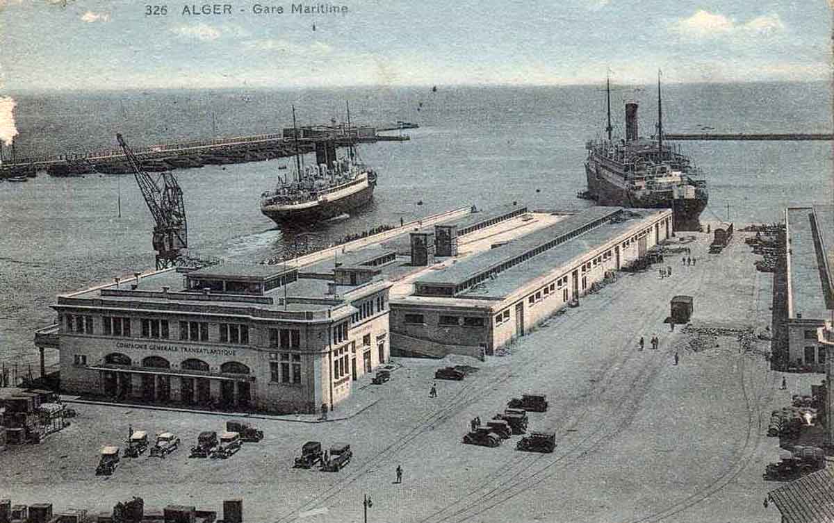 Alger gare maritime 1930