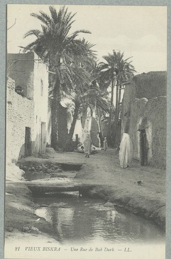 Vieux Biskra.- Une Rue de Bab Darb