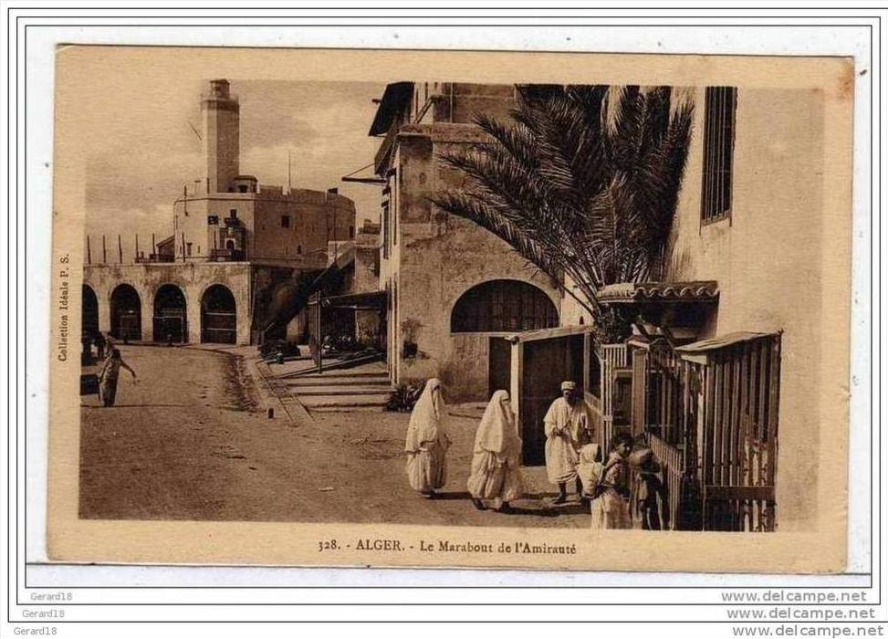 (algérie) ALGER - Le Marabout de l´amirauté 1922  animées