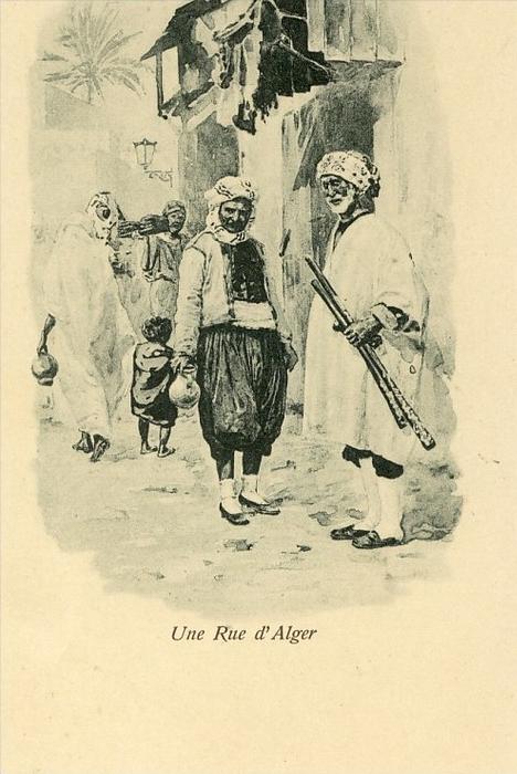 cpa-une rue d'Alger-éd panorama Transatlantique