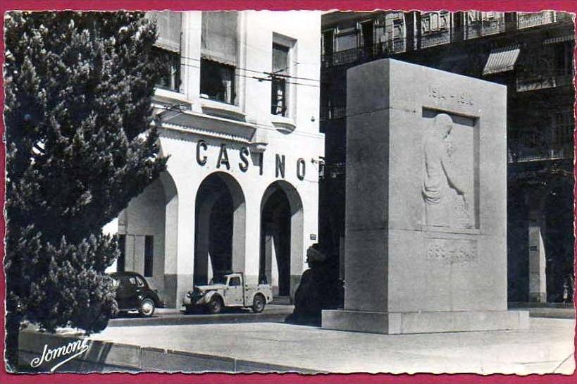 ALGERIE. ALGER. CASINO ET MONUMENT AUX MORTS.