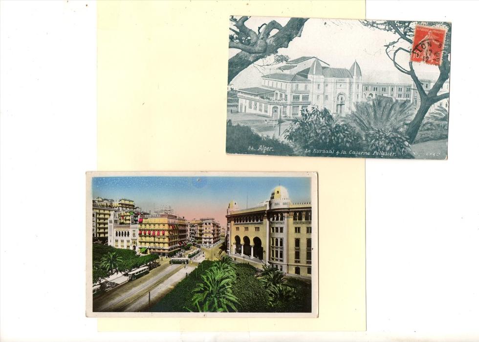 CPA , ALGERIE , ALGER lot de 2 cartes postales