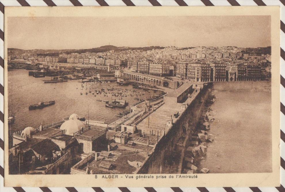 3AC1098 ALGER VUE GENERALE PRISE DE L'AMIRAUTE  2  SCANS