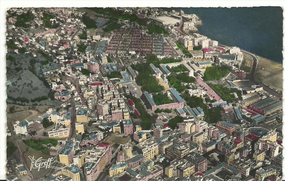 R  algérie   ALGER vue (  bad   el  oued , saint  eugène, cimetière , hopital, stade  ...)