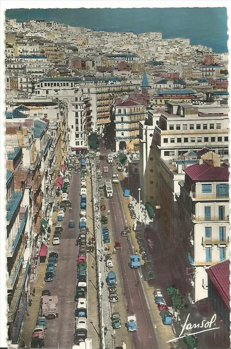 R  algérie   ALGER  la  rue   alfred  Lelluch  et  bd  bugeaud