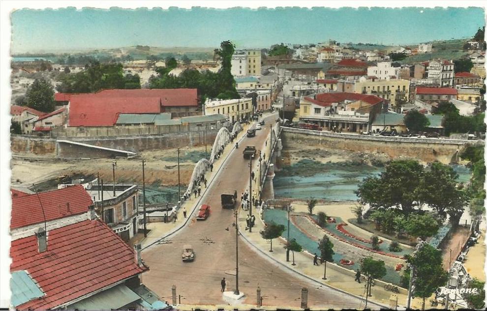 R  algérie   ALGER  maison  carrée  , le  pont  sur  l ' harrach