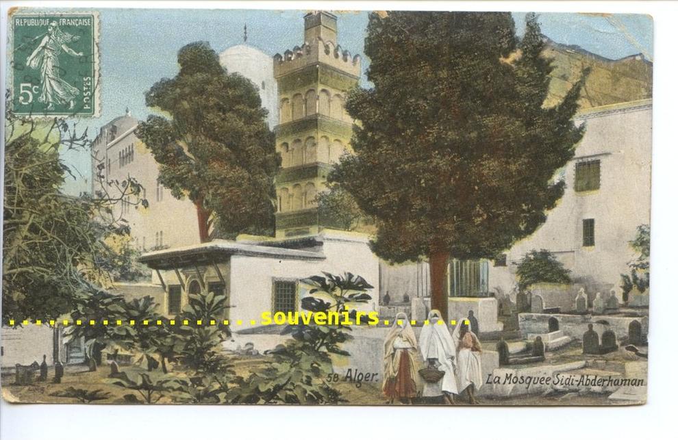 CPA  ALGERIE  ALGER  la Mosquée Sidi AbderHaman
