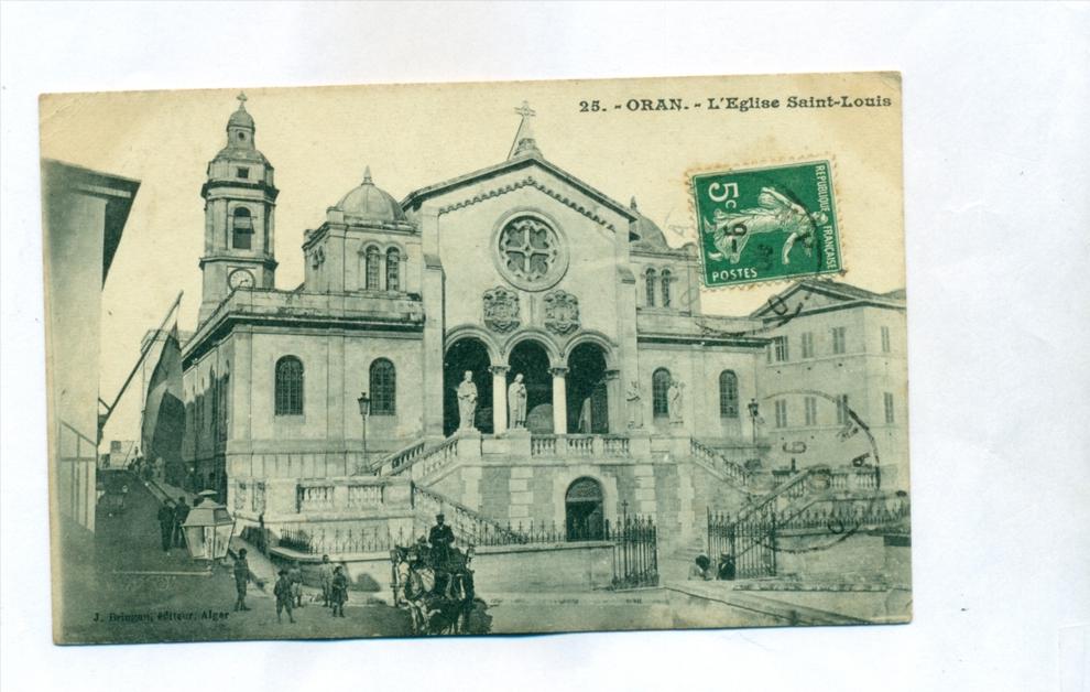 Algérie, Oran, l' église Saint-Louis.