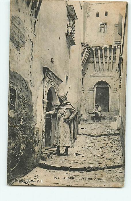 Alger  Une Rue Arabe. 2 Scans. Edition Collection Idéale PS