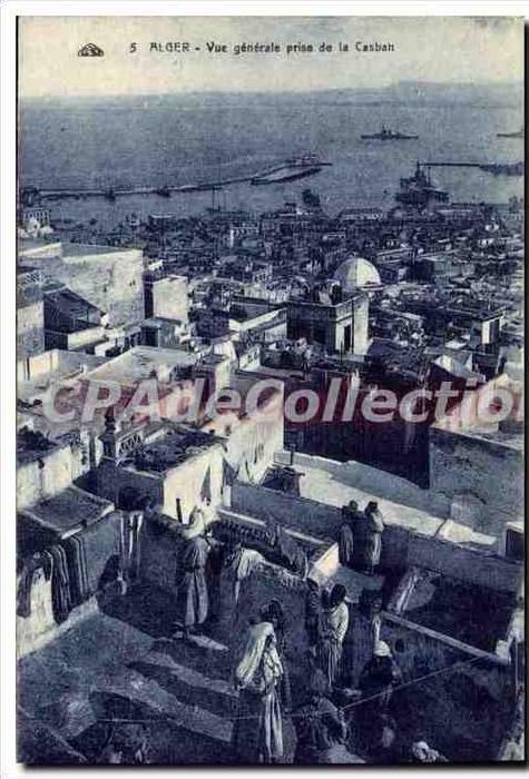 CPA Alger Vue Generale Prise De la Casbah
