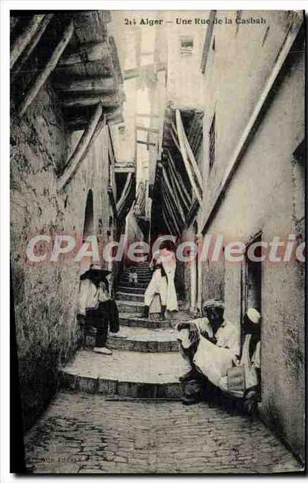 CPA Alger Une Rue De la Casbah