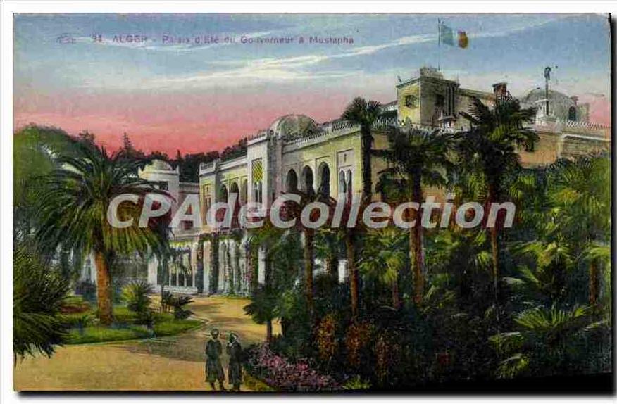 CPA Alger Palais D'Ete Du Gouverneur à Mustapha