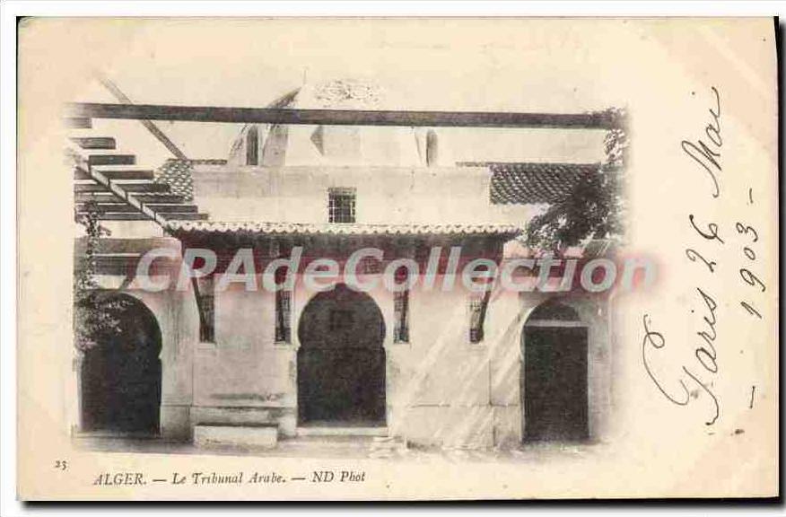 CPA ALGER tribunal Arabe