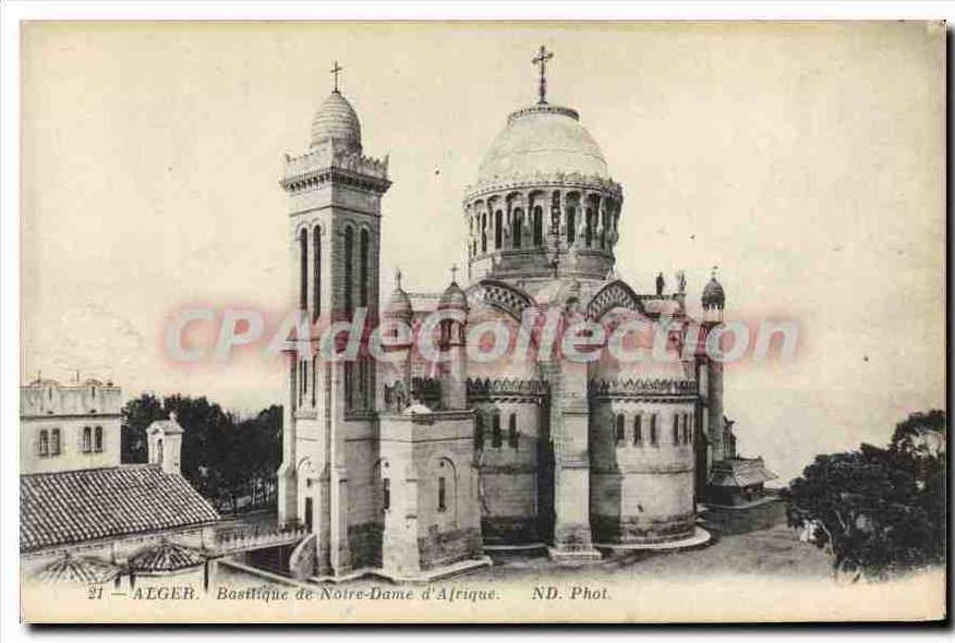 CPA ALGER basilique de Notre-Dame d'Afrique