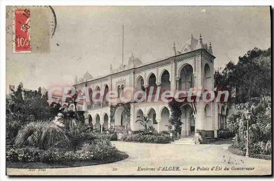 CPA ALGER palais d'été du gouverneur