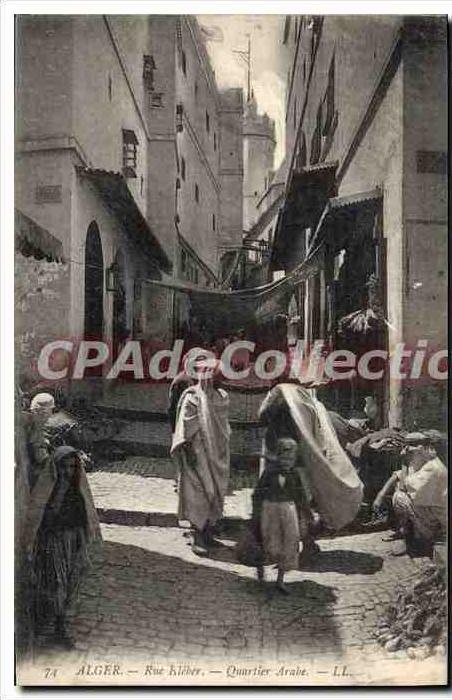 CPA Alger Rue Kleber Quartier Arabe