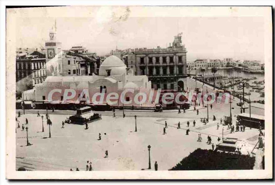 CPA ALGER place du gouvernement amirauté