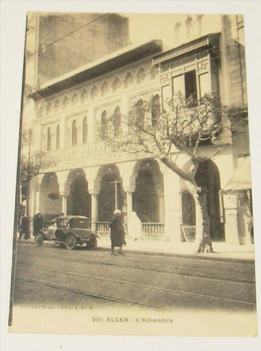 alger - l'alhambra   animation - voitures - tacots - automobiles