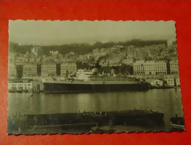 ALGERIE-ALGER-292-VILLE D'ALGER AU POSTE D'AMARRAGE-ED LA CIGOGNE- CODE FDCDLG