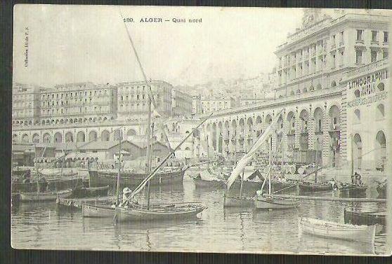 ALGER Quai Nord envoyée 1906  de Belgique