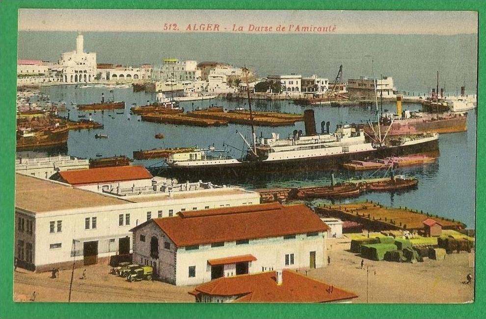 cpa  Algérie  ALGER  -   La Darse de l'Amirauté     .............LMJ19