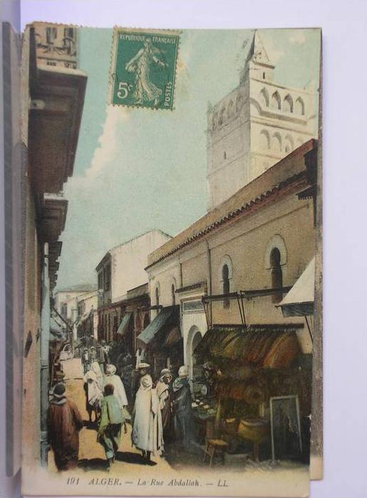 (ALGERIE) - ALGER - LA RUE ABDALLAH - ANIMEE - 1911